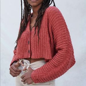 red urban outfitters ashlyn batwing top/cardigan